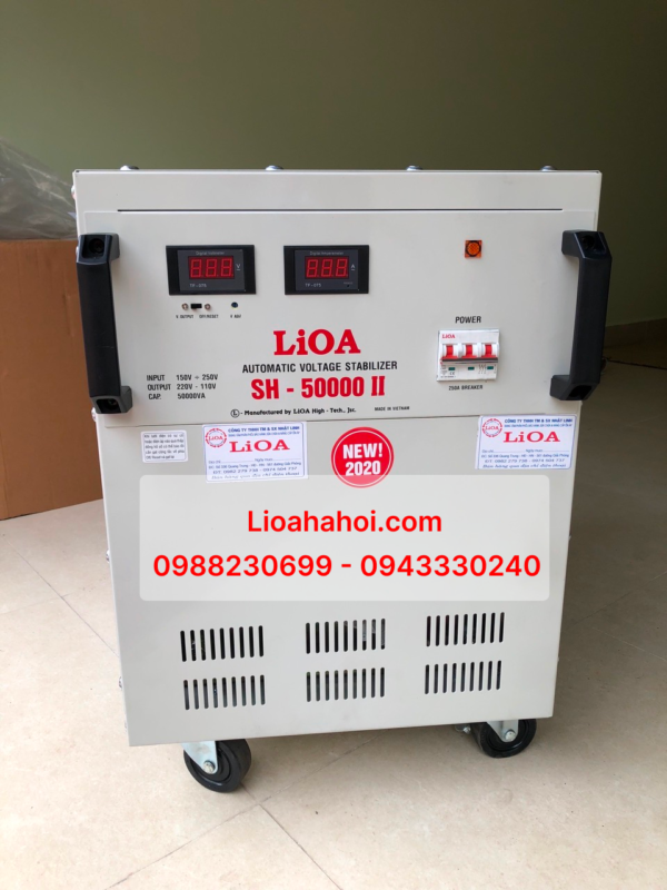 Ổn áp Lioa 1 pha khô SH-50kva II New 2020 – 100% dây đồng, chất lượng cao