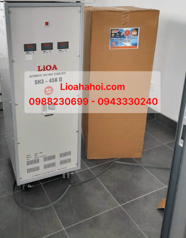 Ổn Áp Lioa 3 Pha SH3-45kVA II New 2020 – 100% Dây Đồng, Giải Pháp Ổn Định Nguồn Điện Cho Doanh Nghiệp