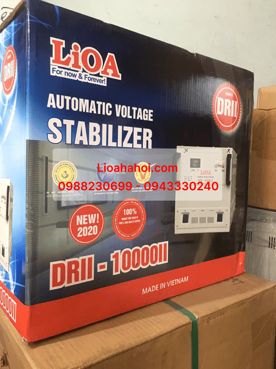Ổn Áp Lioa DRII 10kVA II New 2020 – 100% Dây Đồng, Công Nghệ Tiên Tiến