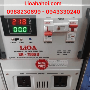 Máy Biến Áp Lioa 1 Pha Khô SH-7,5KVA II New 2020 – 100% Dây Đồng, Nguồn Điện Ổn Định