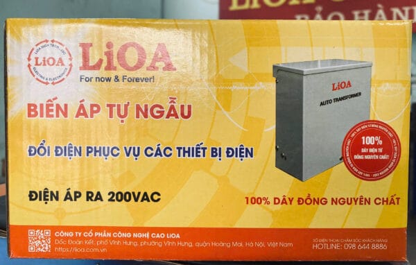 Đổi Nguồn Hạ Áp 1 Pha Lioa Dây Đồng – Giải Pháp Chuyên Dụng Cho Bếp Từ Điện 200V