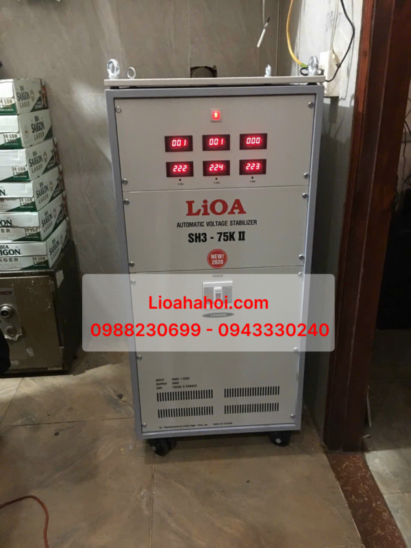 ỔN ÁP LIOA 3 PHA SH3 - 75kVA – ỔN ĐỊNH ĐIỆN ÁP CHO HỆ THỐNG CÔNG NGHIỆP