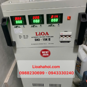Ổn Áp Lioa 3 Pha 15kVA SH3-15K II – Hàng Mới 2020, Đồng Hồ Điện Tử Hiện Đại