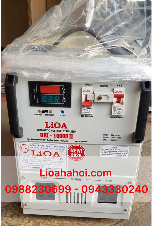 Ổn áp Lioa 1 pha 10kVA DRI-10000 II – Thế Hệ Mới 2020